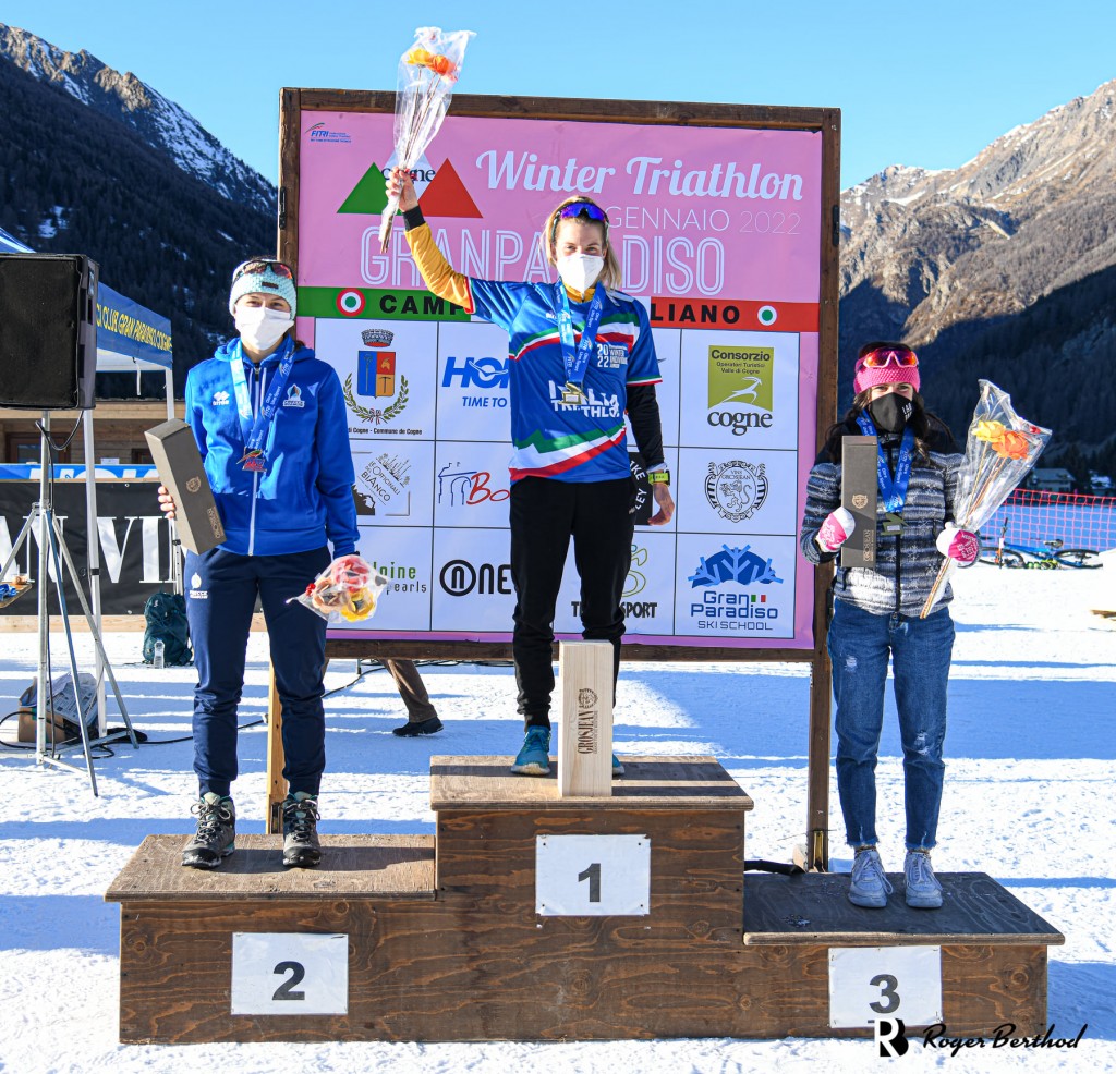 Sandra Mai rhofer campionessa italiana Winter Triathlon