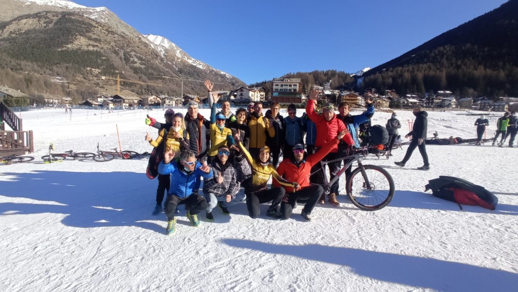 Granbike team @ Granparadiso winter triathlon