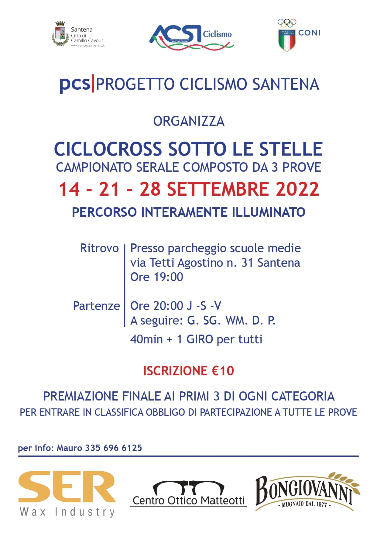 Gare Agosto Settembre 2022