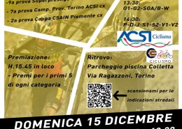 GranCross Torino – prova ciclocross al Parco della Colletta 15-12-2024