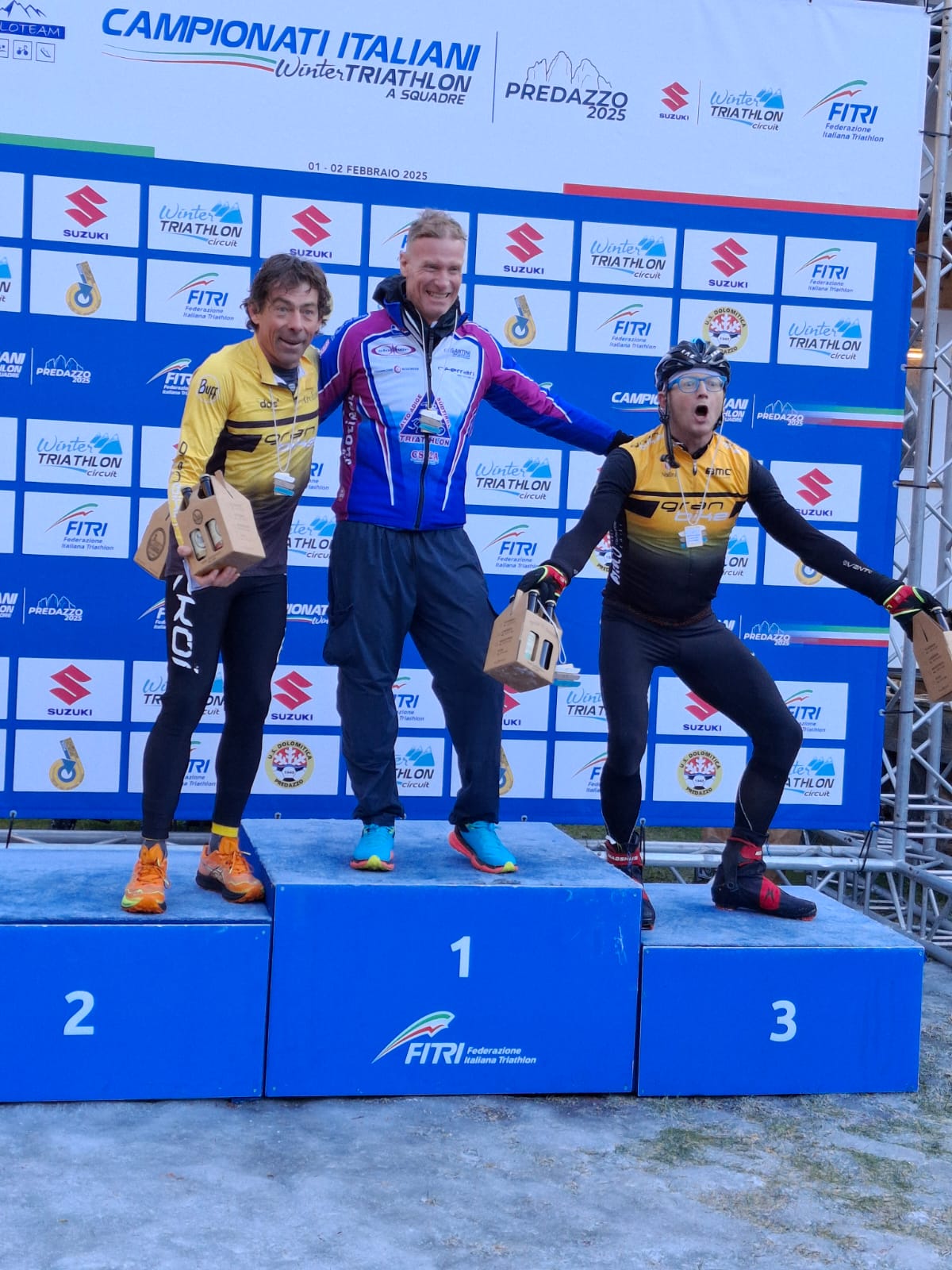 Pesavento e Sabbia campioni italiani di Winter Triathlon a squadre – Predazzo 1-2-2025