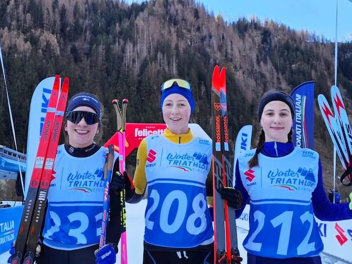 Pesavento e Sabbia campioni italiani di Winter Triathlon a squadre – Predazzo 1-2-2025