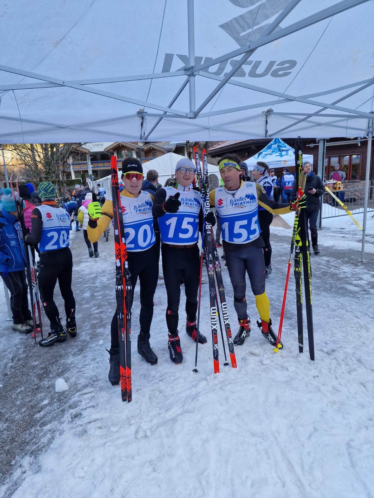 Pesavento e Sabbia campioni italiani di Winter Triathlon a squadre – Predazzo 1-2-2025