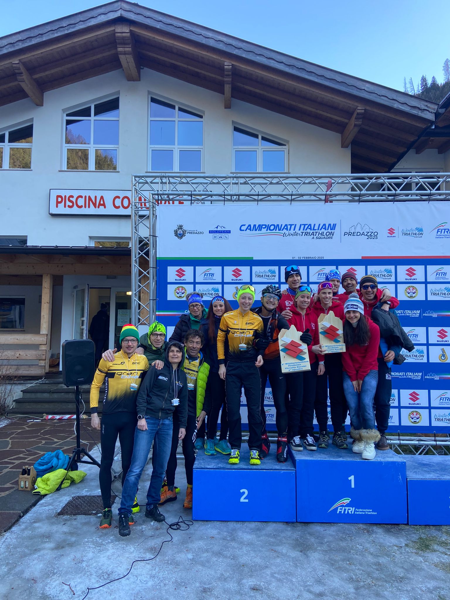 Pesavento e Sabbia campioni italiani di Winter Triathlon a squadre – Predazzo 1-2-2025